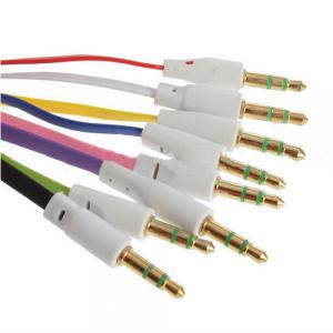 Colorful 3.5Mm To 3.5Mm Small Flat Audio Cable, 3.5 Audio Input Adapter Cable For Mobile Phone,Mp3,Speaker System 1
