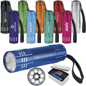 Promotion 9led Aluminium Flashlight,Mini Led Flashlight