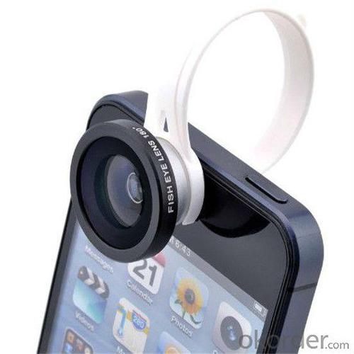 Wholesale 2014 Hot Sell 180 Degree Circle Clip Fisheye Fish Eye Lens For Smartphone Iphone5C Ipad Air Samsung/Htc/Nokia System 1