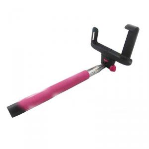 Colorful Extendable Handheld Wireless Bluetooth Monopod With Shutter Remote With Two Clips