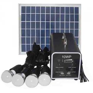 China Factory High Quality 10W 18V Solar Panel 7A Battery Solar System