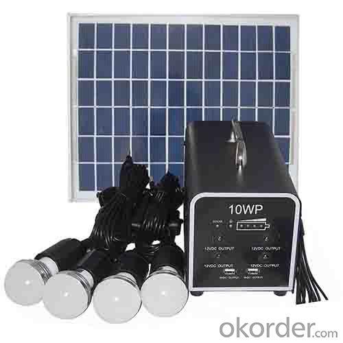 China Factory High Quality 10W 18V Solar Panel 7A Battery Solar System System 1