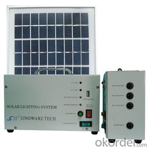 China Manufacture 10W 18V Solar Panel 7A Battery Solar System With Mobile Charge Cell Phone Charger System 1