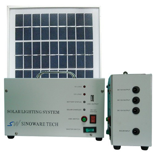 China Manufacture 10W 18V Solar Panel 7A Battery Solar System With Mobile Charge Cell Phone Charger