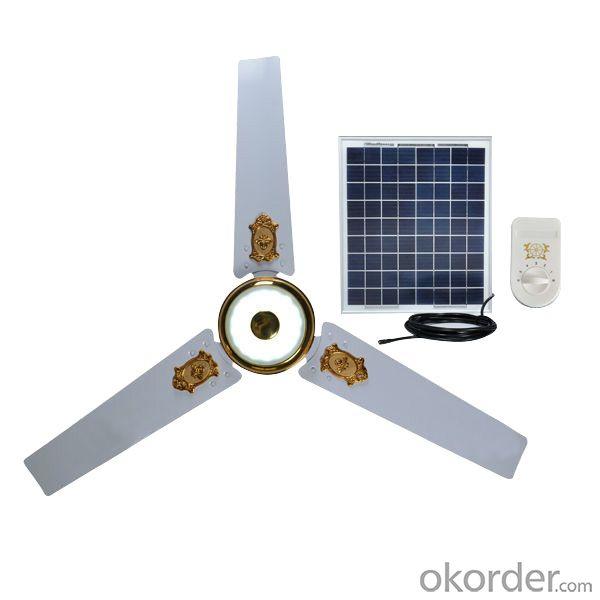 DC Solar Ceiling Fan with Remote Control