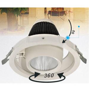 CE and Rohs Approval 40W COB Gimbal LED Downlight