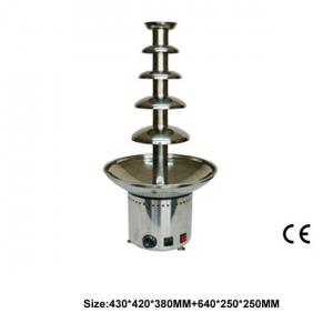 Commercial Five Layers Stainless Steel Electric Chocolate Founatin For Coffee Shop Or Buffet Restaurant System 1