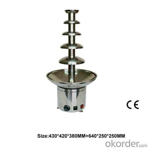 Commercial Five Layers Stainless Steel Electric Chocolate Founatin For Coffee Shop Or Buffet Restaurant System 1