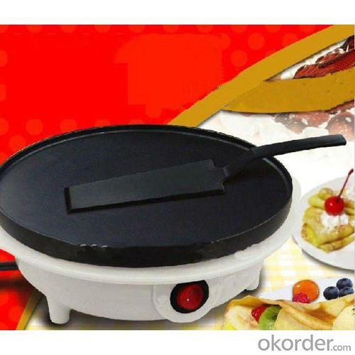 Crepe Maker with Nylon Spatula and Wooden T-stick System 1