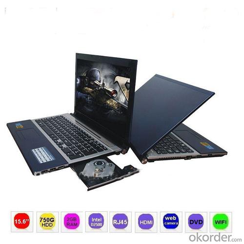 15.6 inch Windows 7 Laptop Computer with DVD Player 2G RAM 1TB HDD Intel Atom Processor D2500 1.86GHz 4400mAh System 1