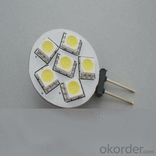 1W G4 SMD LED Light With 6 Pcs Taiwan SMD5050 LED Chip System 1