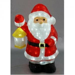 Animated Led Outdoor Acrylic Santa Claus With Lantern Decoration System 1