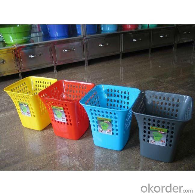 Plastic Colorful Mesh Wastebasket