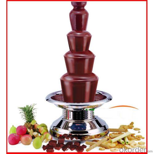 Stainless Steel 5-Tier Chocolate Fountain System 1