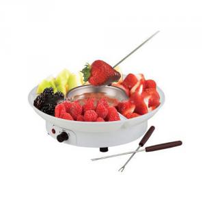 Electric Chocolate Fondue Family Set White Color System 1