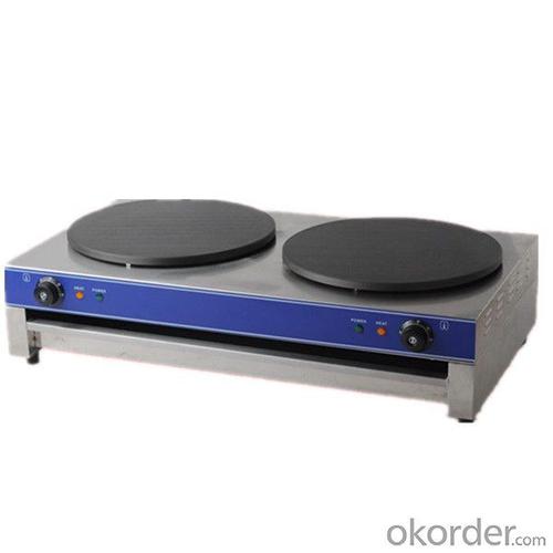 Gas Crepe Maker Machine Rotating Double Heads System 1