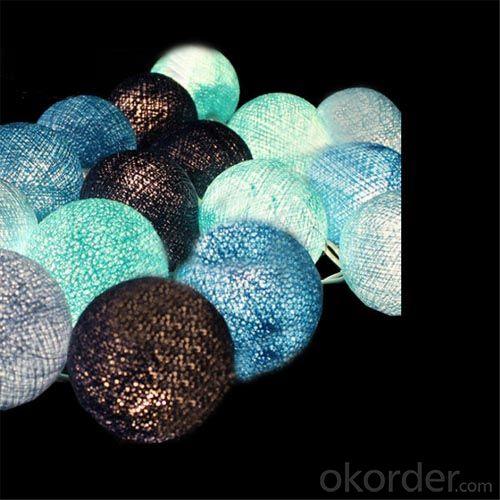 2014Best Selling!!Cotton Ball Lantern String Lights For Festival Decoration System 1