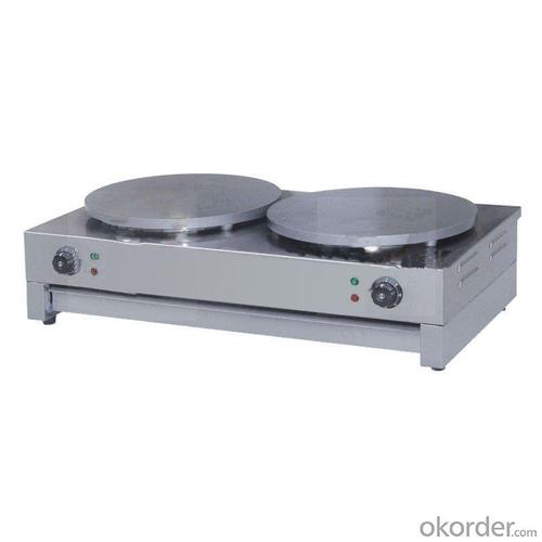 Gas Crepe Maker High Efficient 40*40cm Plate Diameter System 1