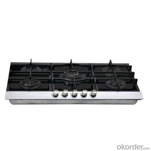 Glass Gas Cooker with 5 Burners System 1