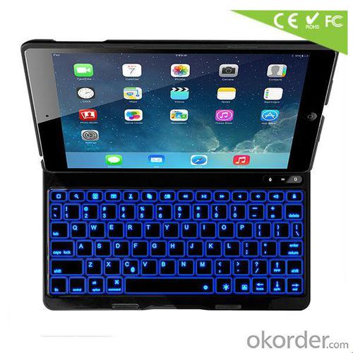 For Apple Ipad Air/ Ipad 5 Backlit Keyboard Case Illuminated Keyboard Ultrathin Cover Stand Bluetooth Keyboard System 1