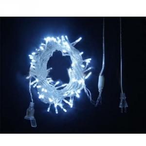 White Led Christmas Light With Transparent Wire Steady On System 1