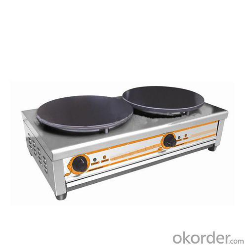 Top Electric Crepe Maker with Two Plates Table System 1