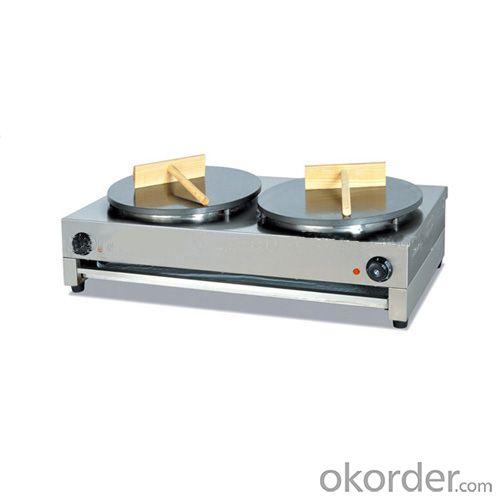 Commercial Electric Crepe Maker with Stainless Steel Double Plate