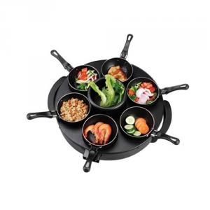 Electric Crepe Maker with Six Mini Frying Pan