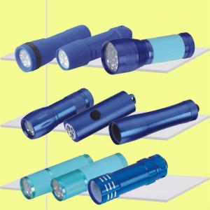 LED flashlight for promotion gift (MINI, colorful, keychain, round USD 0.50) System 1