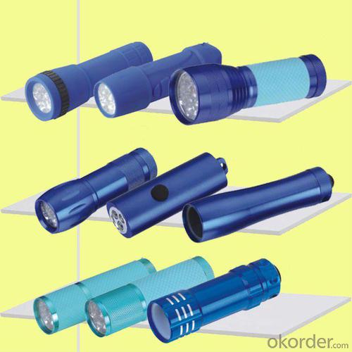 LED flashlight for promotion gift (MINI, colorful, keychain, round USD 0.50) System 1