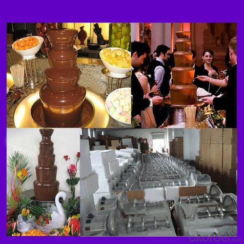 Mini/Small 4-Tier Chocolate Fountain Machine In Home System 1