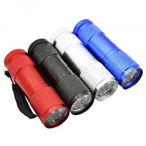 Super-Bright 9 LED Heavy Duty Compact Aluminum Flashlight Vary Color