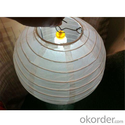 Light Up 12" White Paper Lanterns System 1