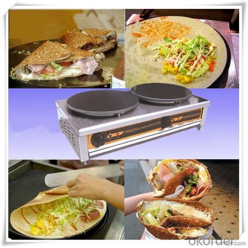 Electric Crepe Maker Stainless Steel Body for Commercial Use System 1