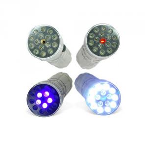 3-in-1 Super Flashlight LED + UV Light (Fake Money Detector) + Laser Pen