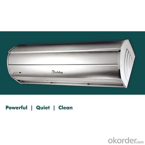 Aluminum Silver Finished Air Door Curtains System 1