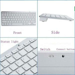 2013 Best Selling Items White Mini Bluetooth Keyboard, Mini Wireless Keyboard Compatible With Apple Mac