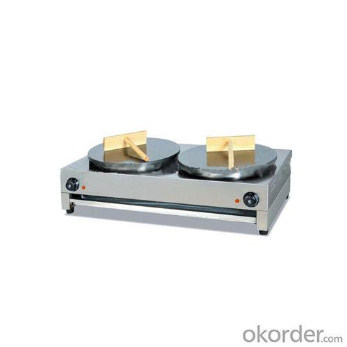 Double Heads Crepe Maker Made of Stainless Steel Electric Type System 1