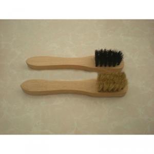 Wooden Pig Hair Shoe Polish Brush System 1