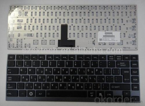 He,Hebrew Keyboard For Toshiba U900 U920T U840 U800 U800W Z830 U839,N860-7835-T122. System 1