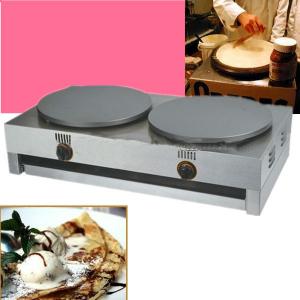 2 Plates Gas Crepe Maker Made of Stainless Steel System 1
