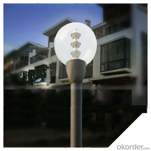 15W Round Outdoor Garden LED Light With Pmma Lampshade With 2.5M-4M Pole From China Factory System 1