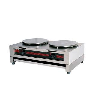 2-Head Gas Crepe Machine for Frying, Baking and Grill