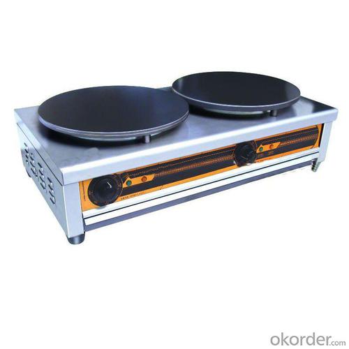 Double Table Electric Crepe Maker 86*46*24cm System 1