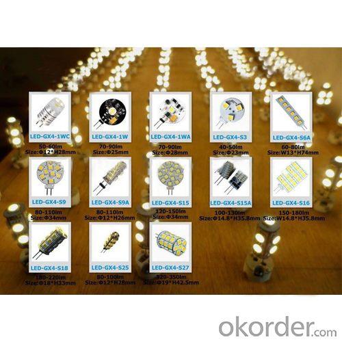 9Pcs 5050 SMD 1.5W 110Lm G4 LED System 1