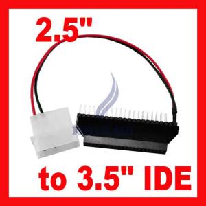 2.5 To 3.5 Ide Laptop Hard Disk Converter Adapter Power Cable 40 Pin Male To 44 Pin Female System 1