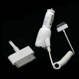 Wholesale High Quality Car Charger Cable Dock Connector Adapter For Iphone 3Gs 4 Ipod Ipad