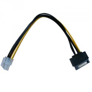 Sata 15Pin Male To Housing 6 Pin Power Cable