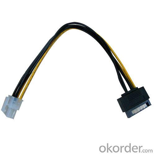 Sata 15Pin Male To Housing 6 Pin Power Cable System 1