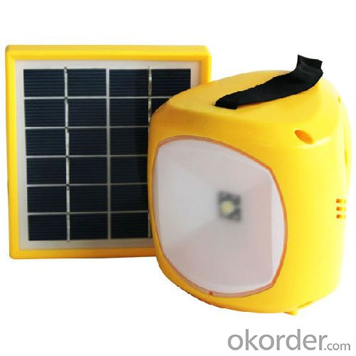 solar lantern with mobile charge yellow
